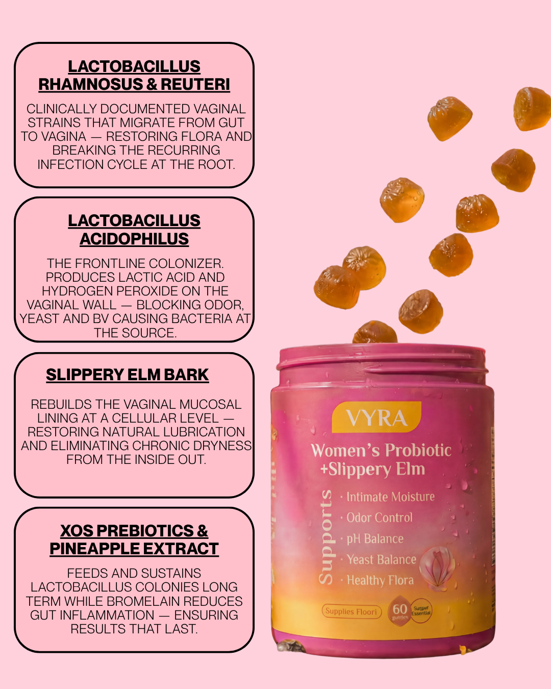 3-in-1 Gut-Vaginal Restoration Gummies