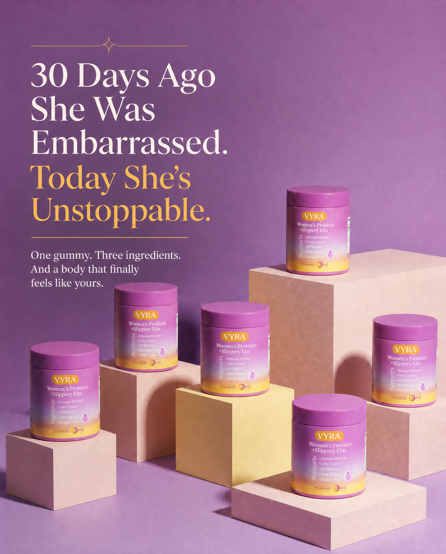 3-in-1 Gut-Vaginal Restoration Gummies